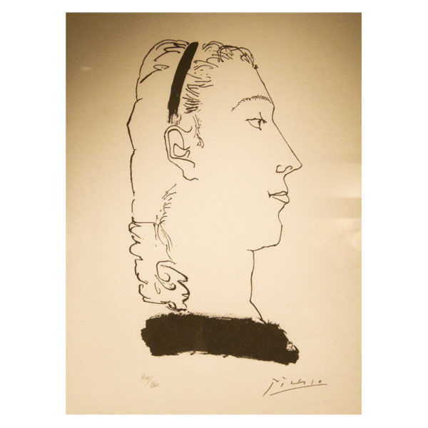 Pablo Picasso - Tete de femme aux cheveux ebouriffes