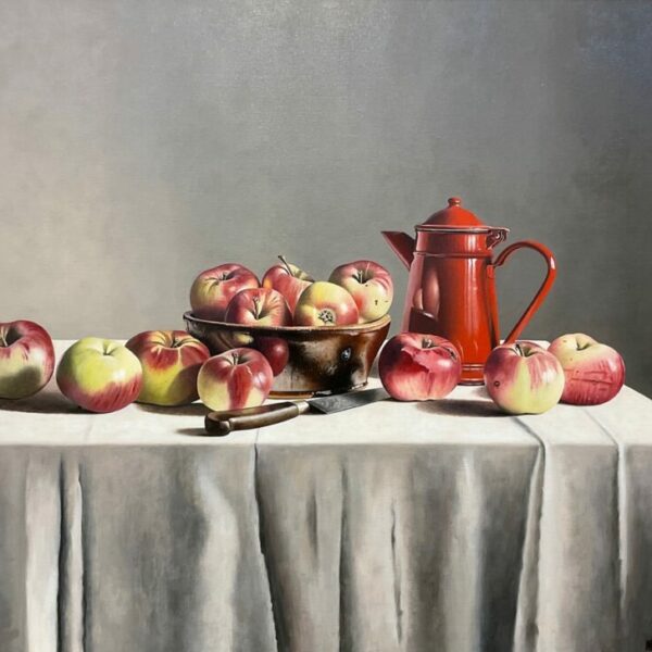 Frank Beuster – Äpfel mit roter Kanne