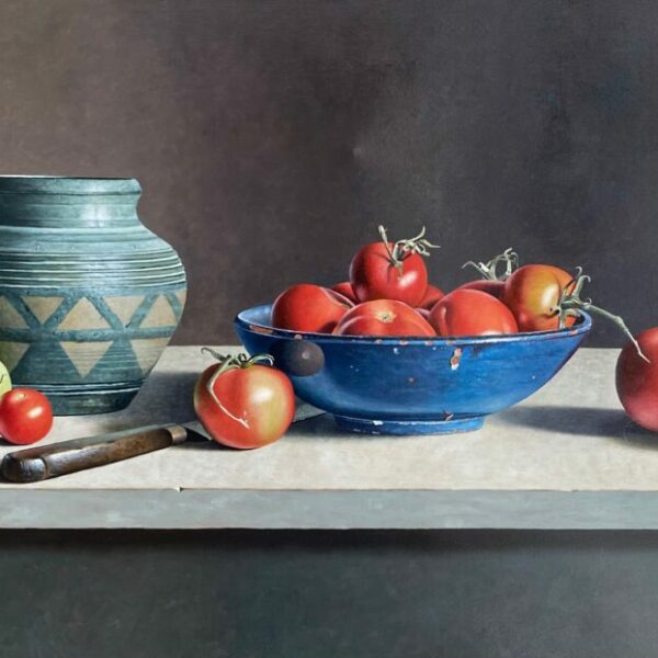 Frank Beuster – Tomaten in blauer Schale