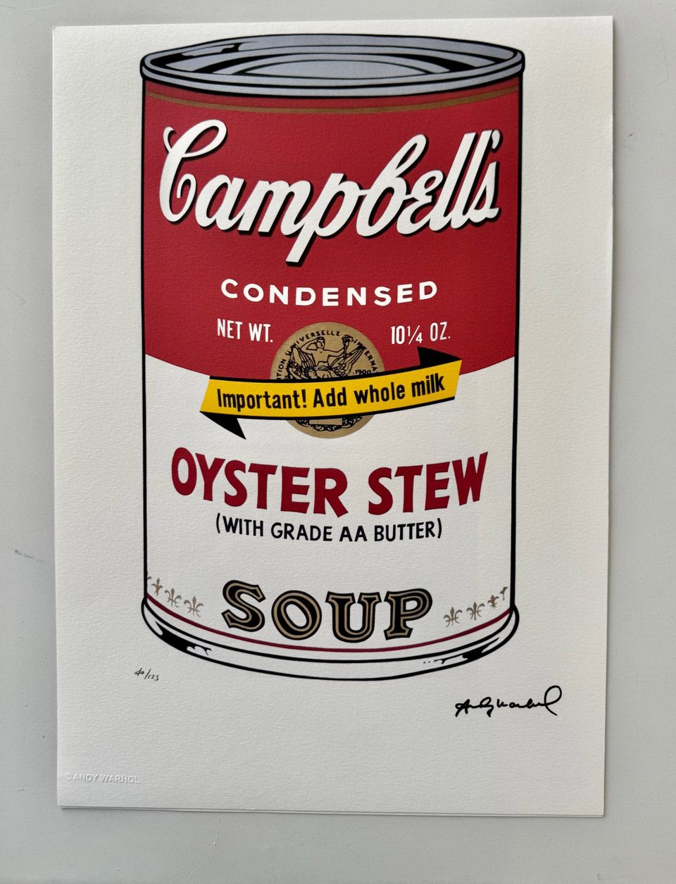 Andy Warhol 1928 - 1997 „Oyster Stew“