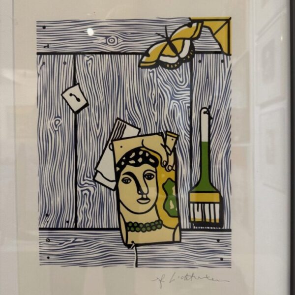 Roy Lichtenstein TROMPLE L’oeIL WITH LÉGER HEAD