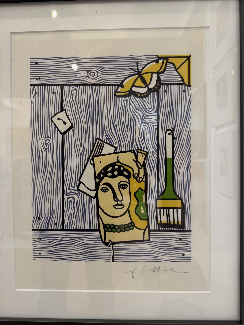 Roy Lichtenstein TROMPLE L’oeIL WITH LÉGER HEAD